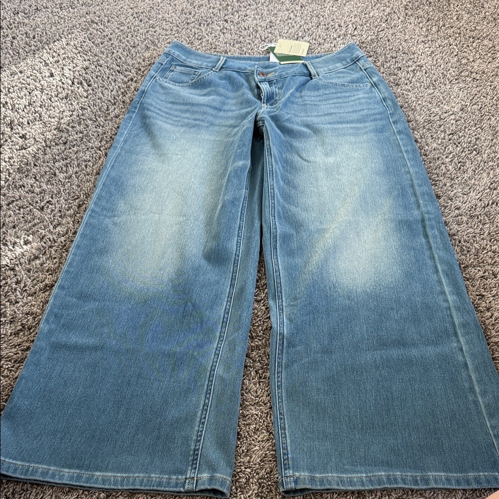 HALARA Women's Blue Wide Leg Jeans